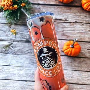 Pumpkin spice life tumbler Starbucks theme fall tumbler